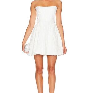 Amanda Uprichard Strapless White Dress